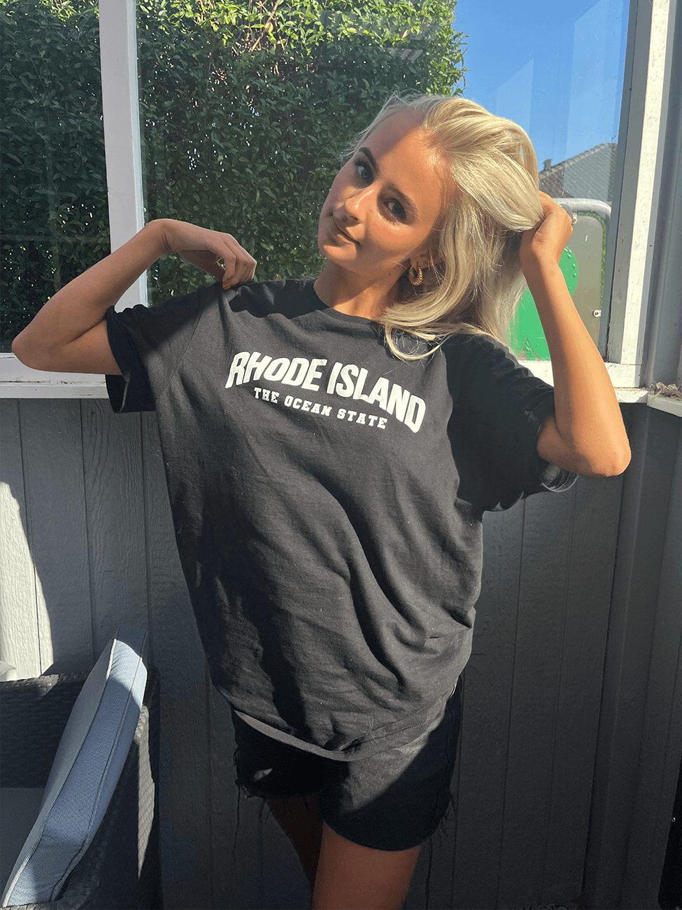 Rhode Island - Sort T-Shirt