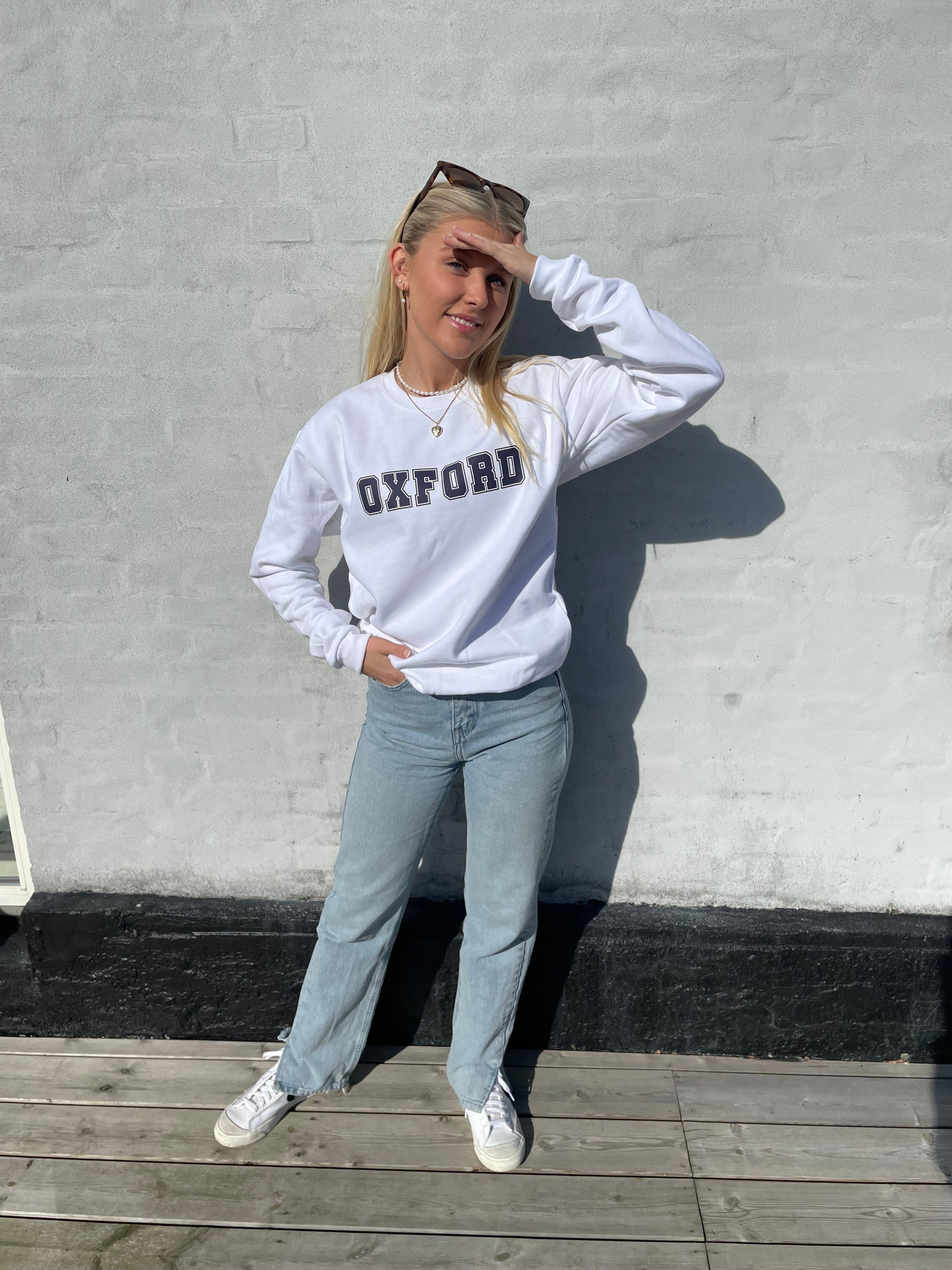 Oxford - Hvid Sweatshirt
