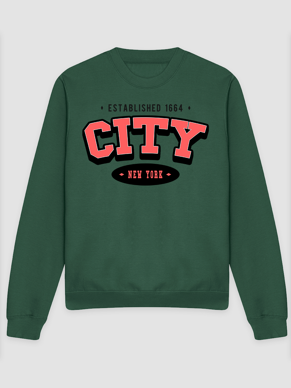 Varsity NYC - Grøn Sweatshirt