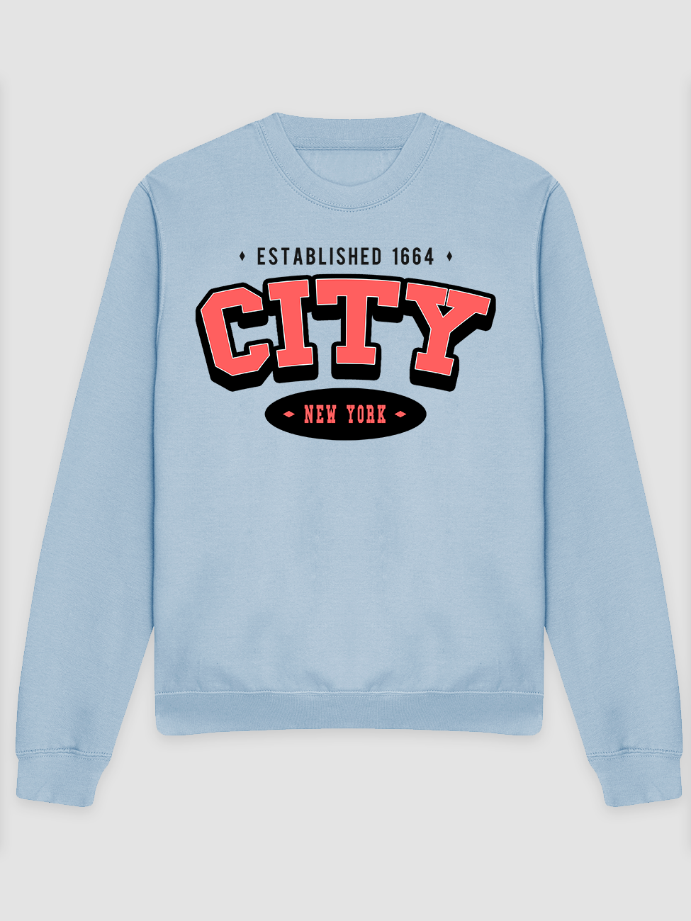 Varsity NYC - Himmelblå Sweatshirt