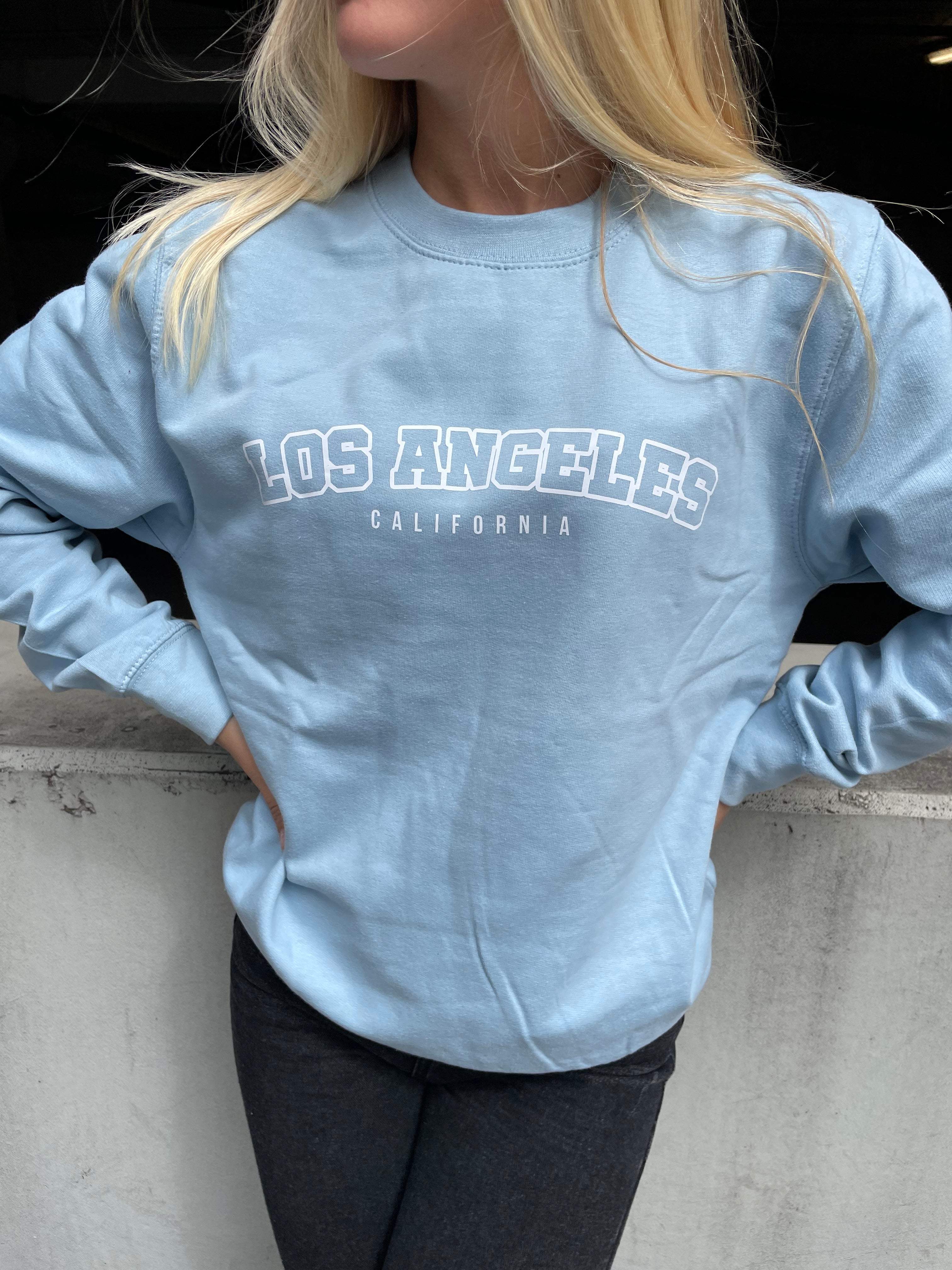Los Angeles - Himmelblå Sweatshirt