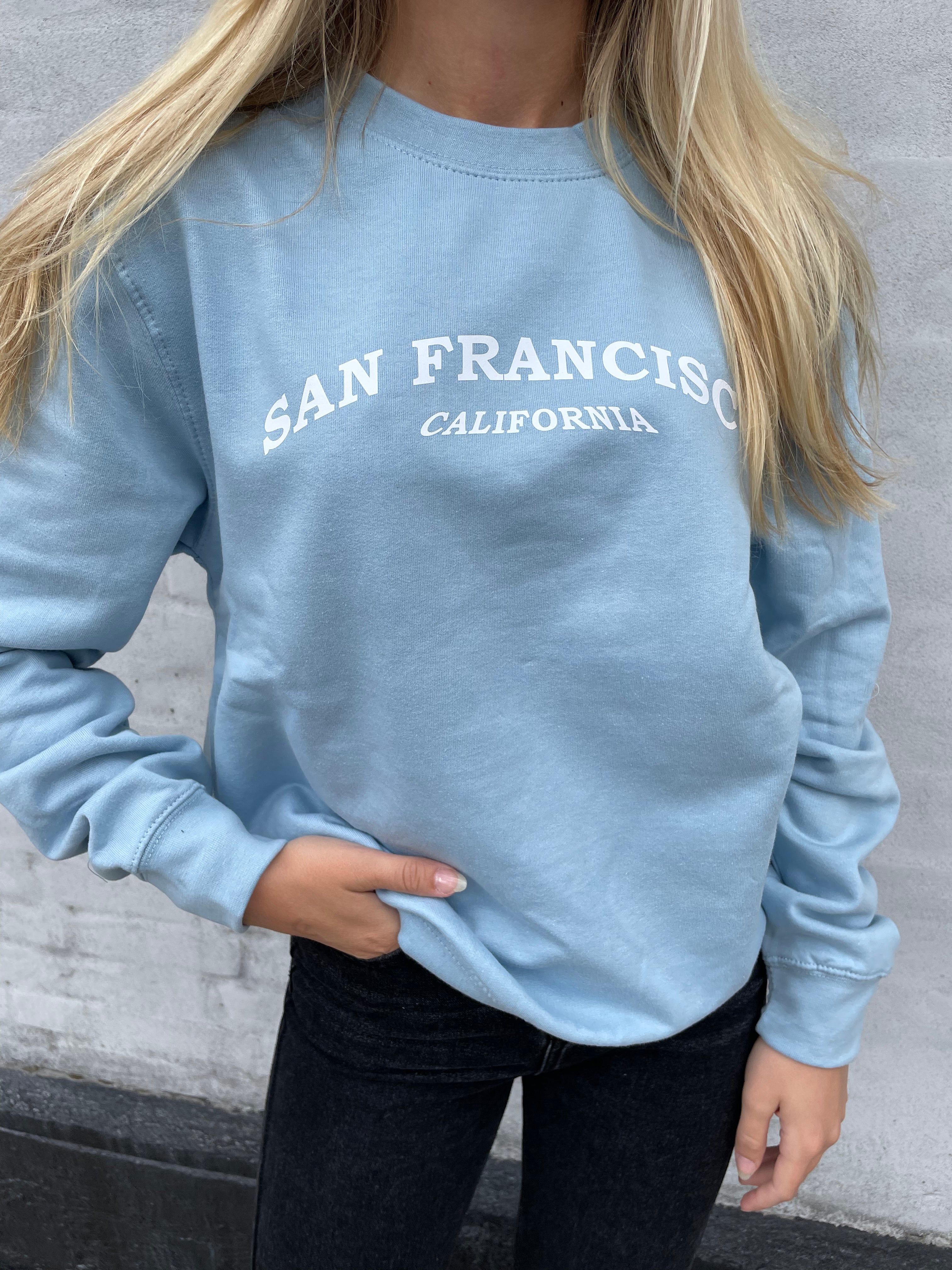 San Francisco - Himmelblå Sweatshirt