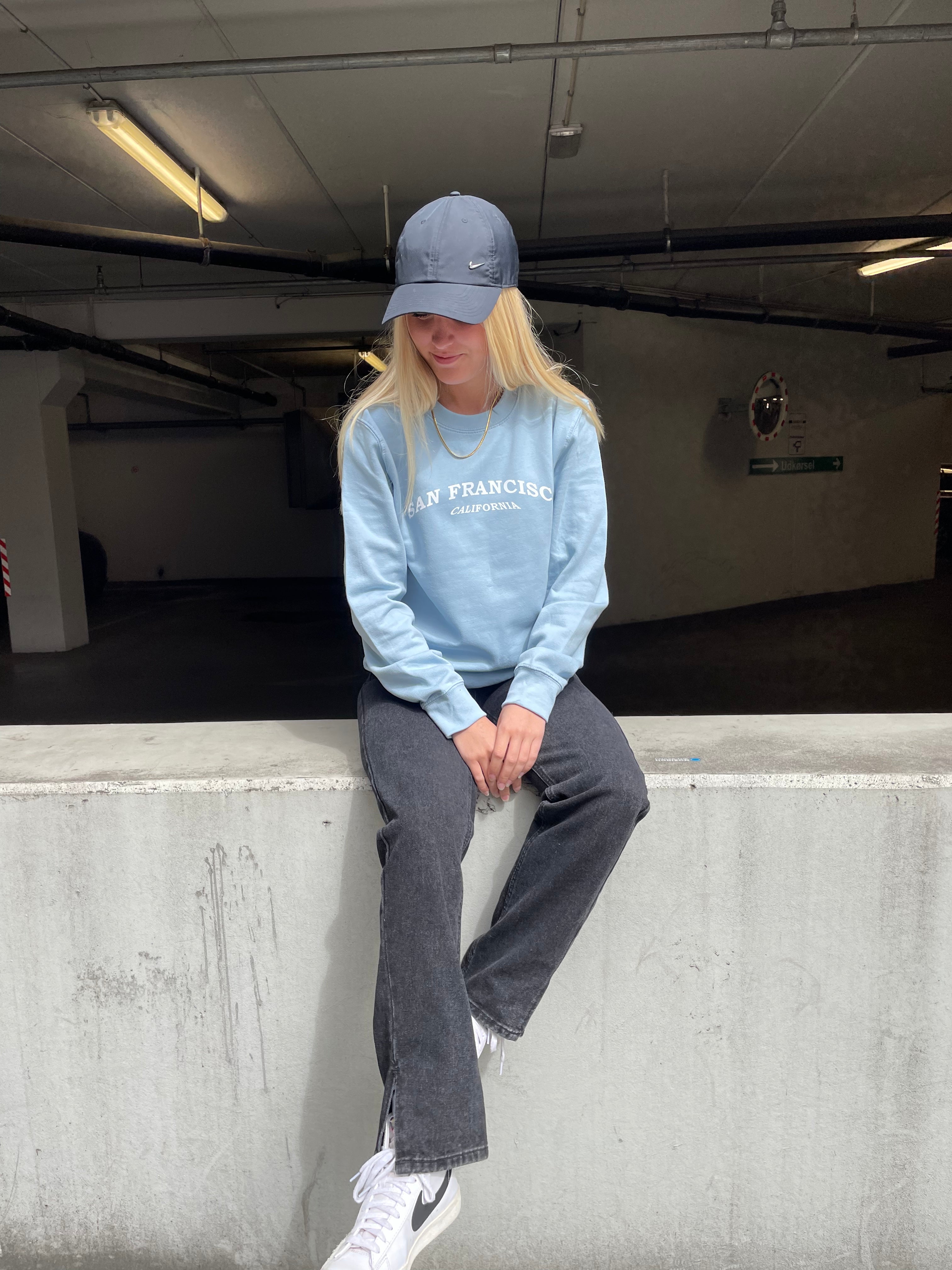 San Francisco - Himmelblå Sweatshirt