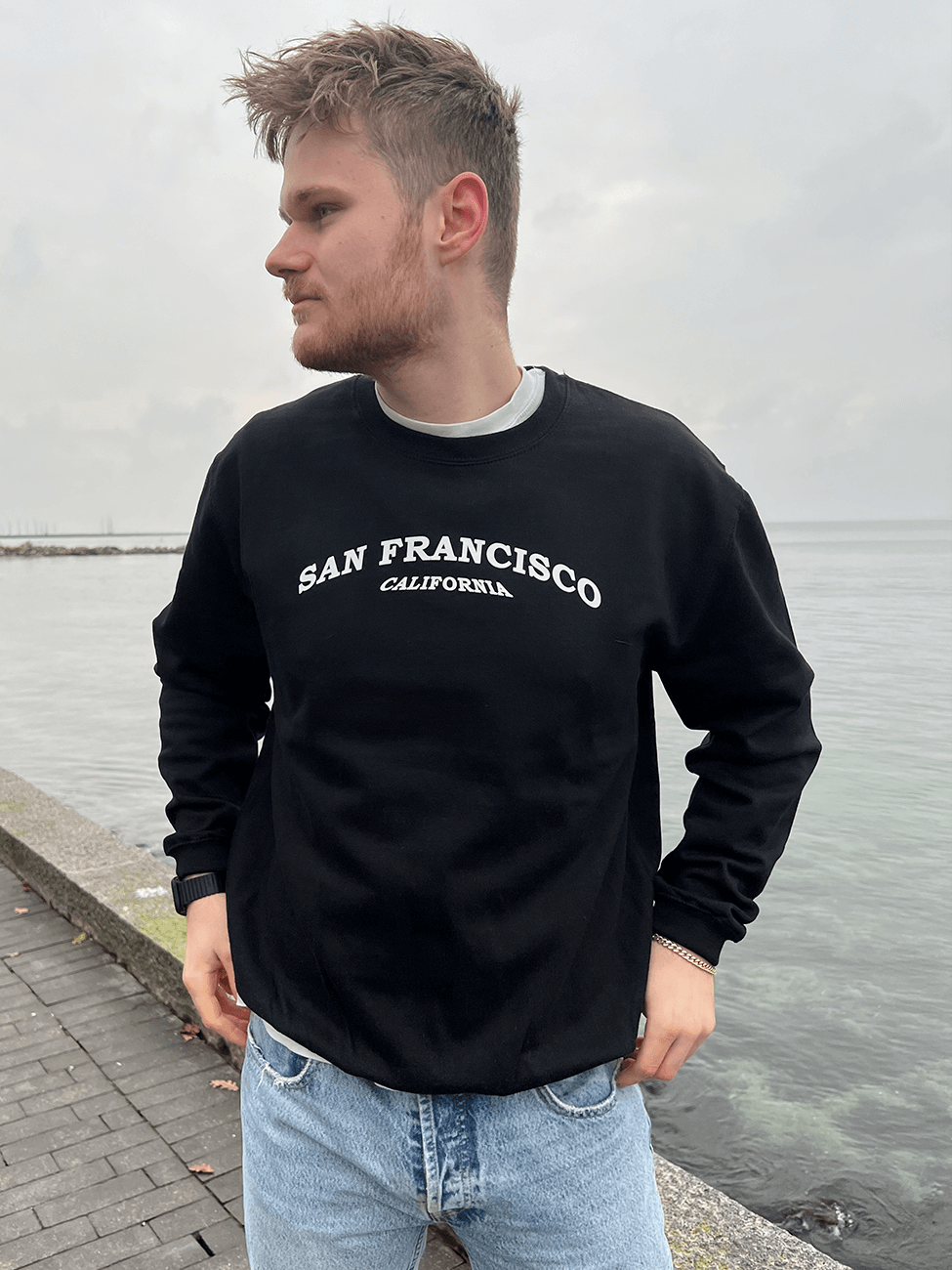 San Francisco - Sort Sweatshirt
