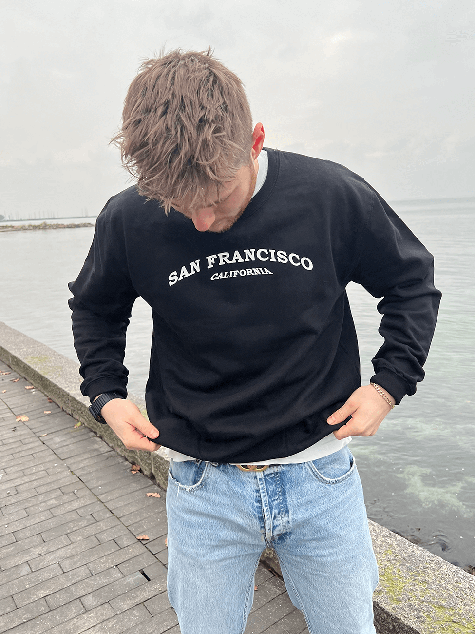 San Francisco - Sort Sweatshirt