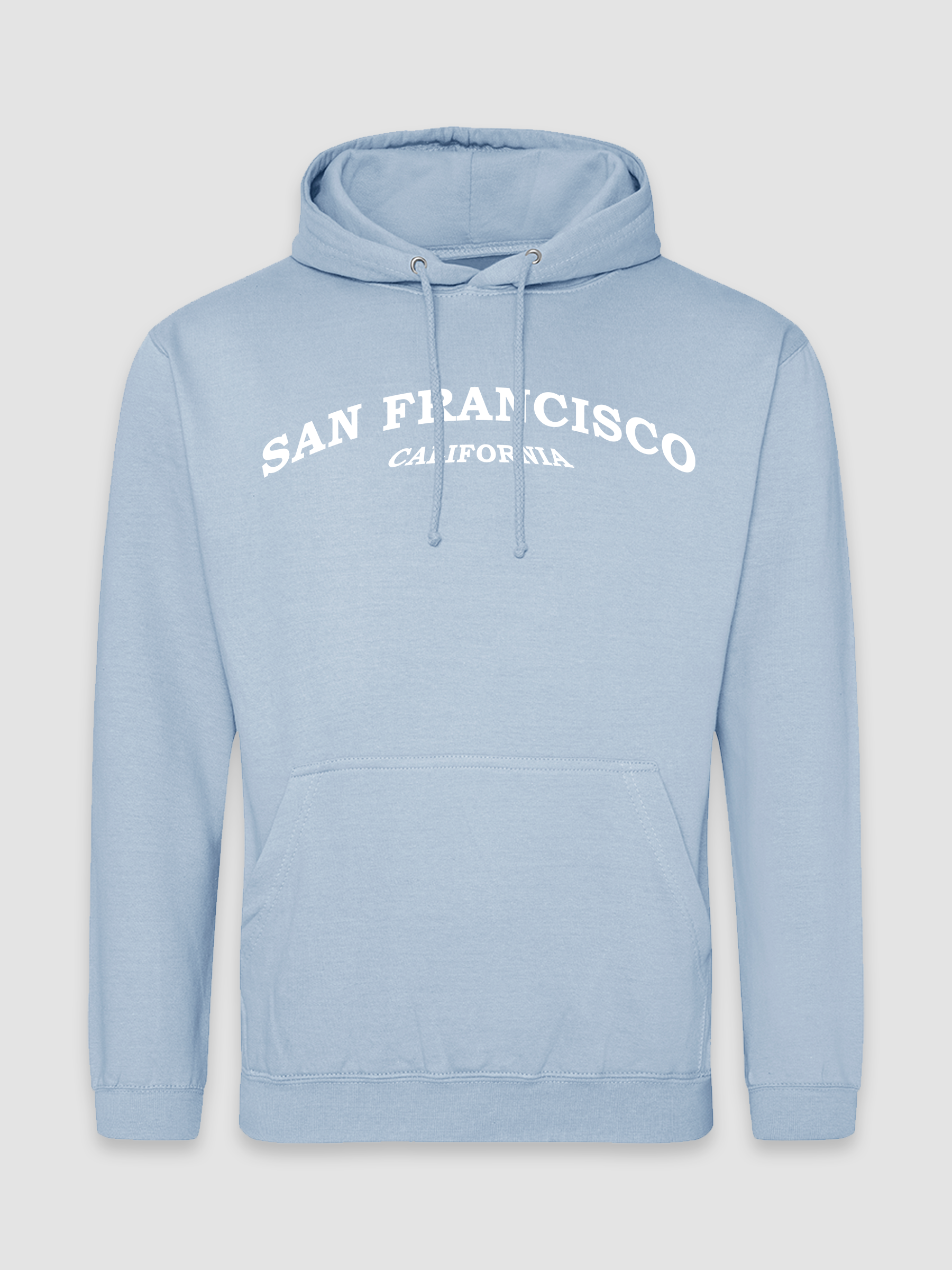 San Francisco - Himmelblå Hoodie